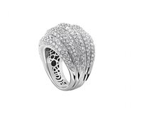 Anello Damiani Donna Spicchi Di Luna in Oro bianco Diamante 20077208 - 20077208